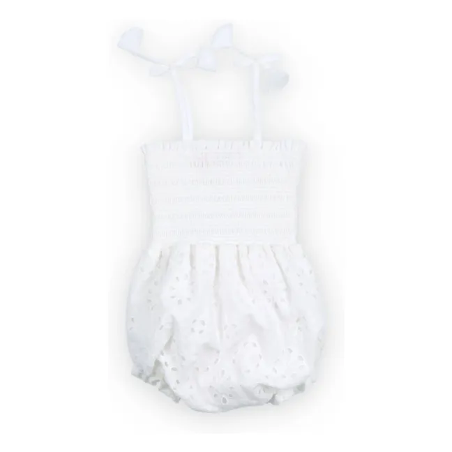 Pelele Sakura Bordado Anglaise | Blanco