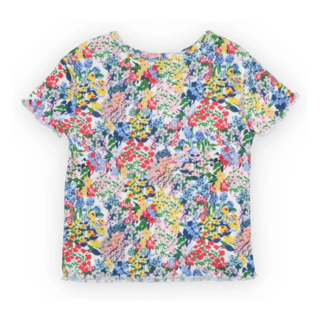 T-shirt Côtelé Verbena Fleuri Bébé | Bleu- Image produit n°1