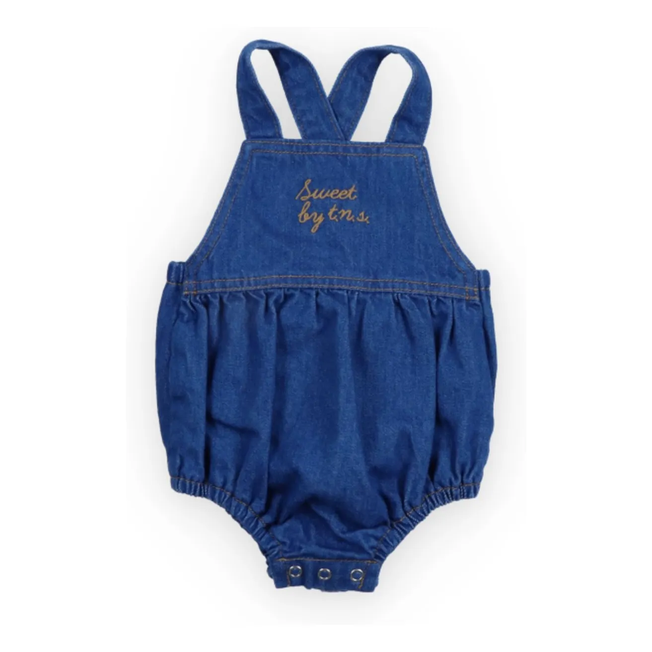 Barboteuse Denim Tulip | Bleu foncé- Image produit n°0