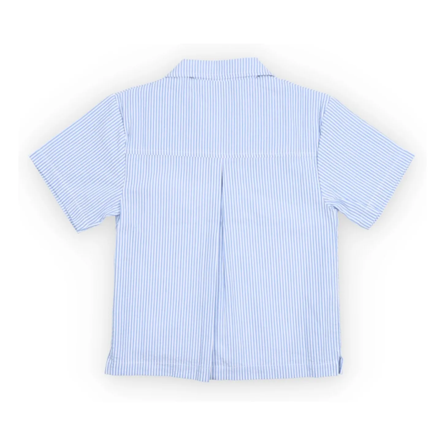 Chemise Almond Rayée Seersucker Lin | Bleu Clair- Image produit n°3