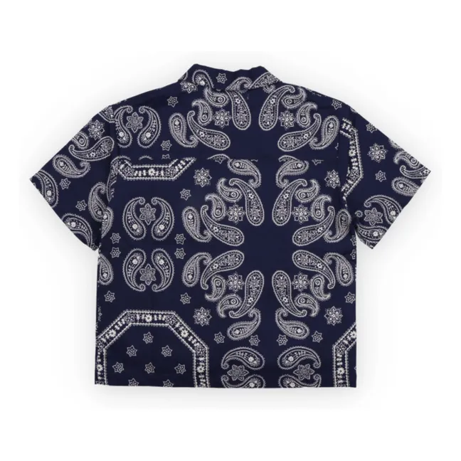 Chemise Aster Bandana | Bleu foncé