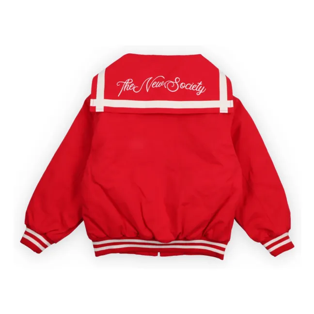 Bomber Col Marin Buttercup | Rouge