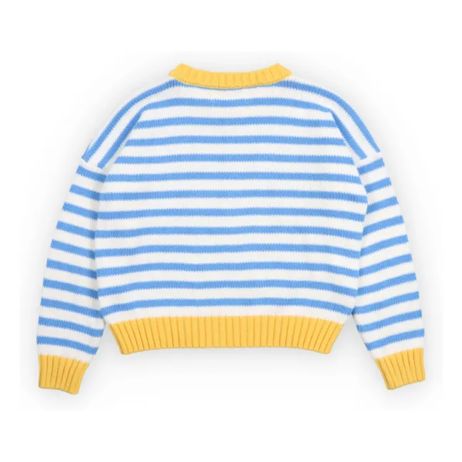 Pull Marigold Rayé | Bleu Clair