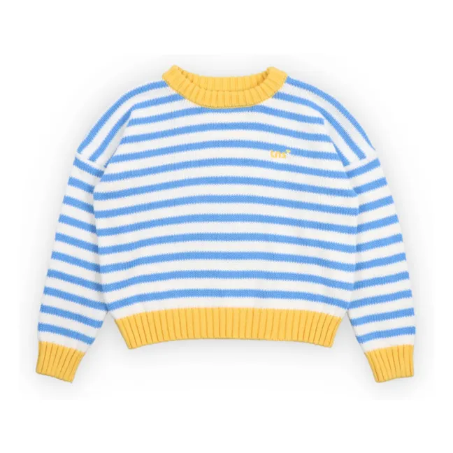 Jersey de rayas Marigold | Azul Claro