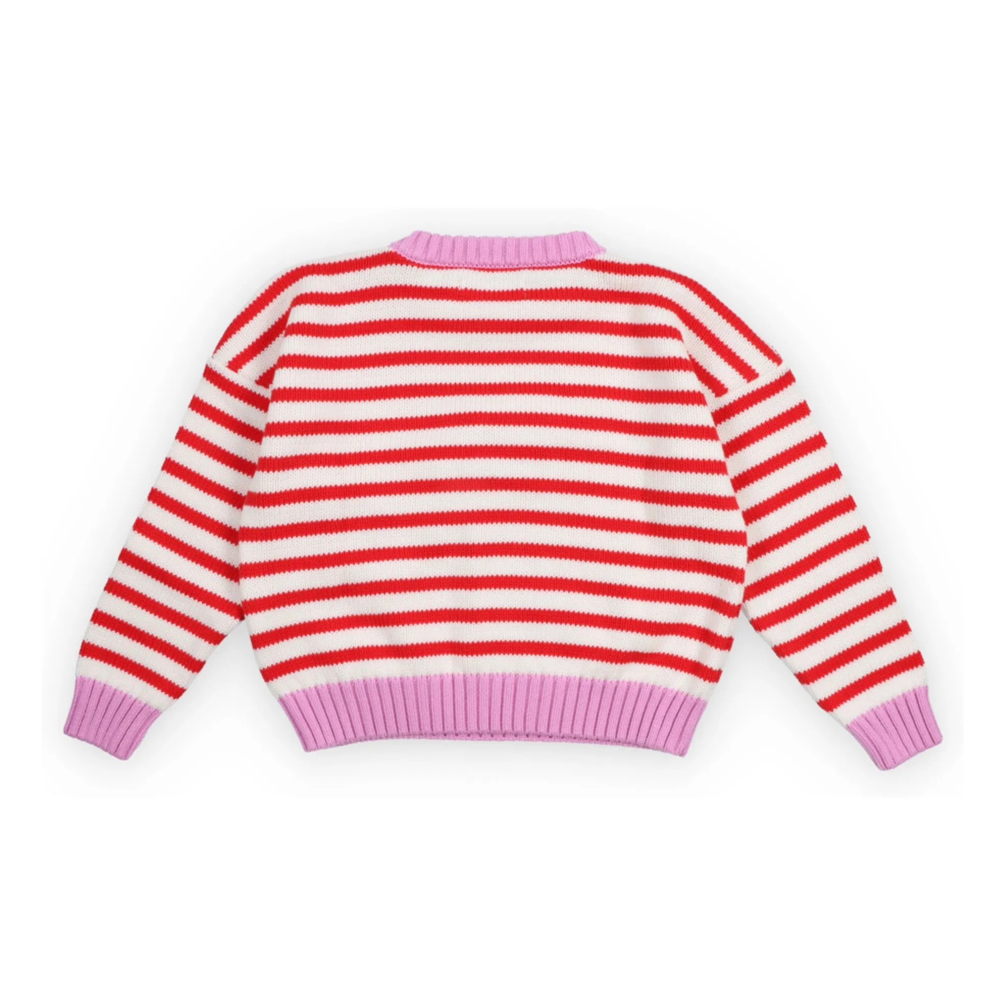 Pull Marigold Rayé | Rouge- Image produit n°3