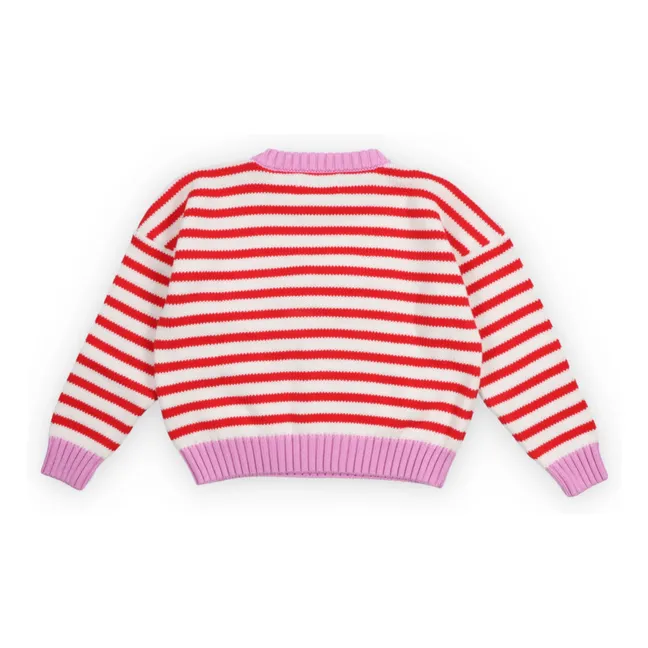 Pull Marigold Rayé | Rouge