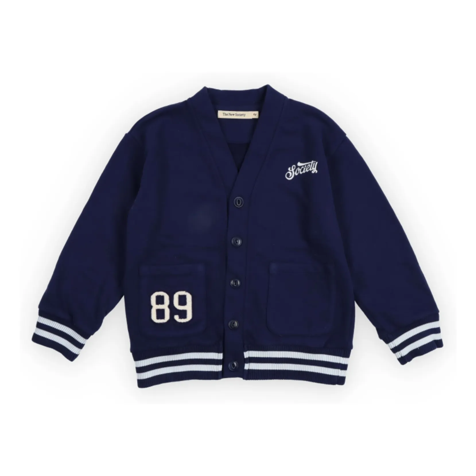 The New Society Dark Blue Finnia Cardigan