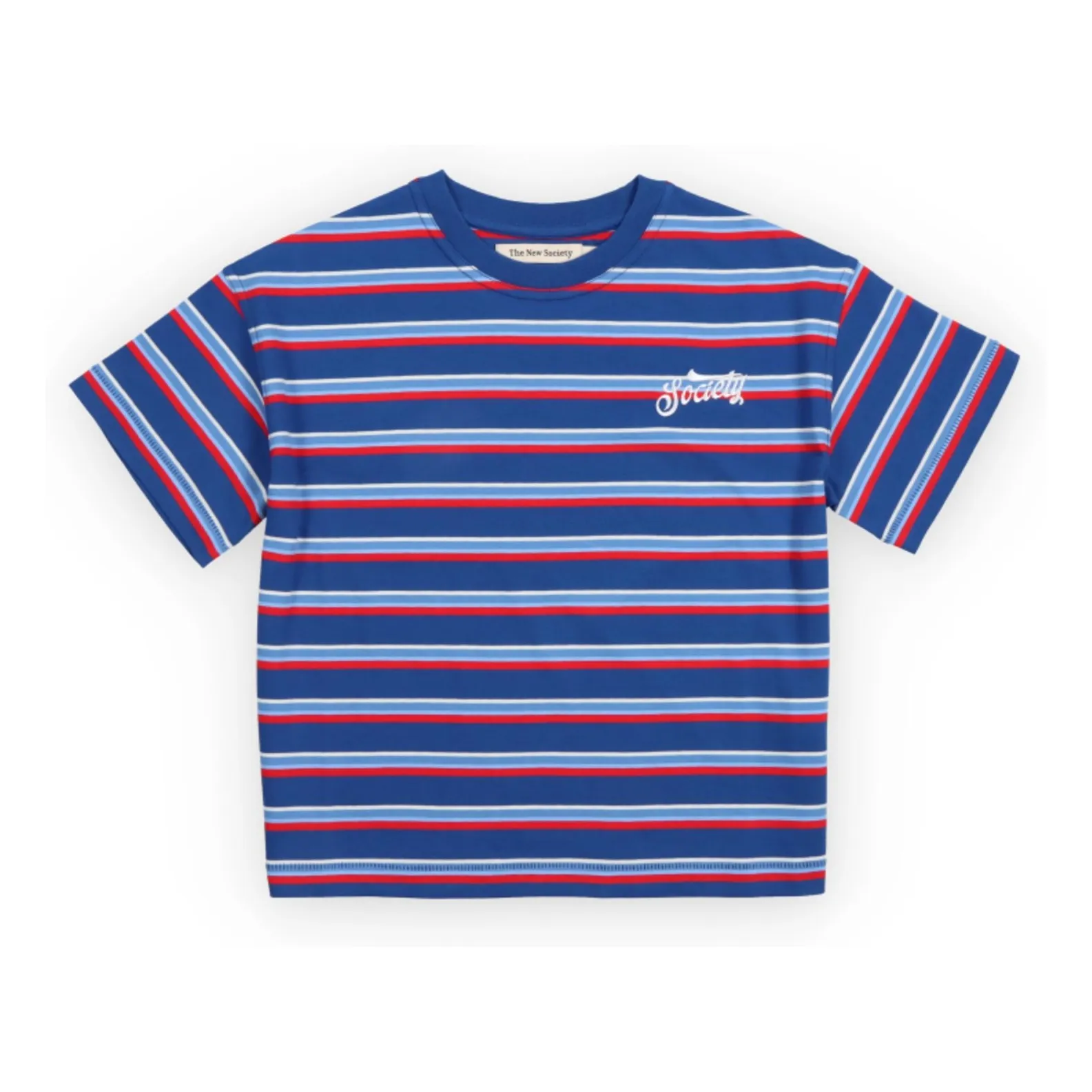 T-shirt Ciclan Rayé | Bleu- Image produit n°0
