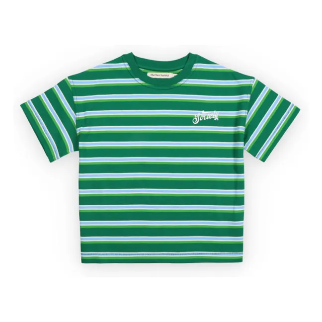 T-shirt Ciclan Rayé | Vert