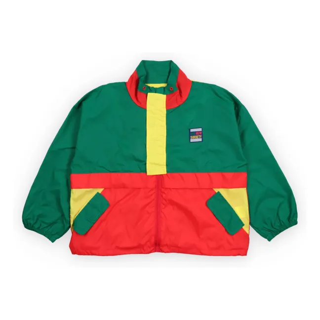 Pansy Colorblock Jacke | Grün