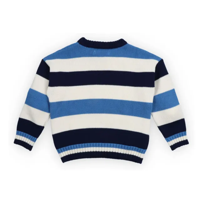 Pull Celosia Rayé | Bleu