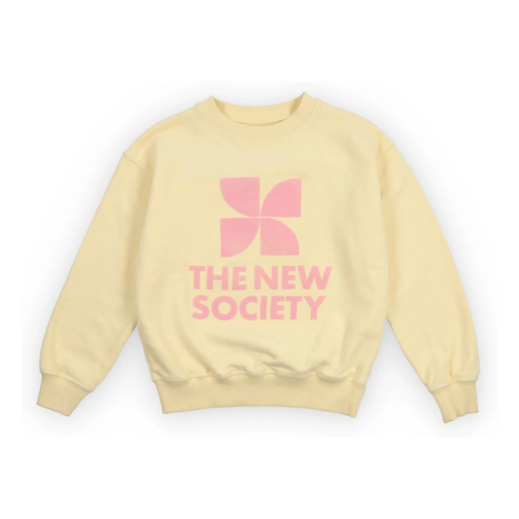 The New Society Pale Yellow Tns Logo Sweatshirt