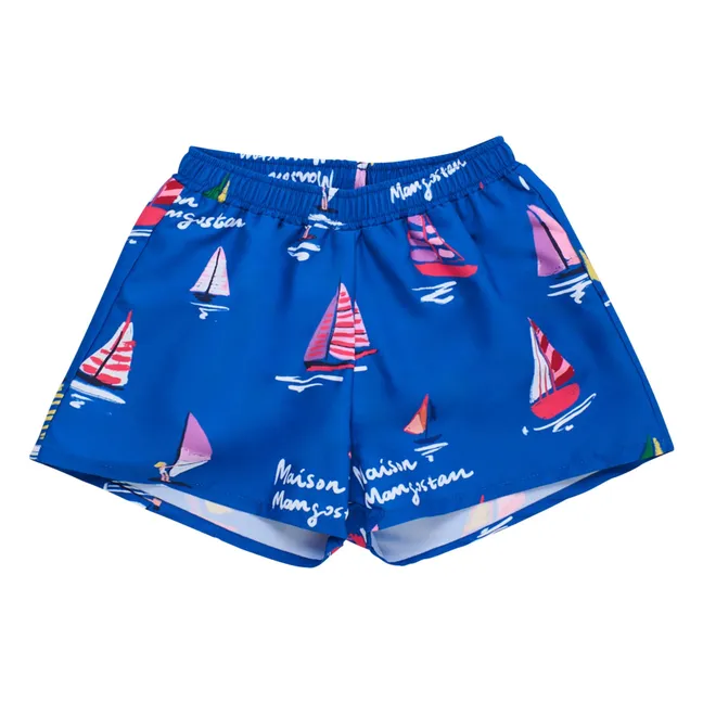 Short de Bain Voiles | Bleu