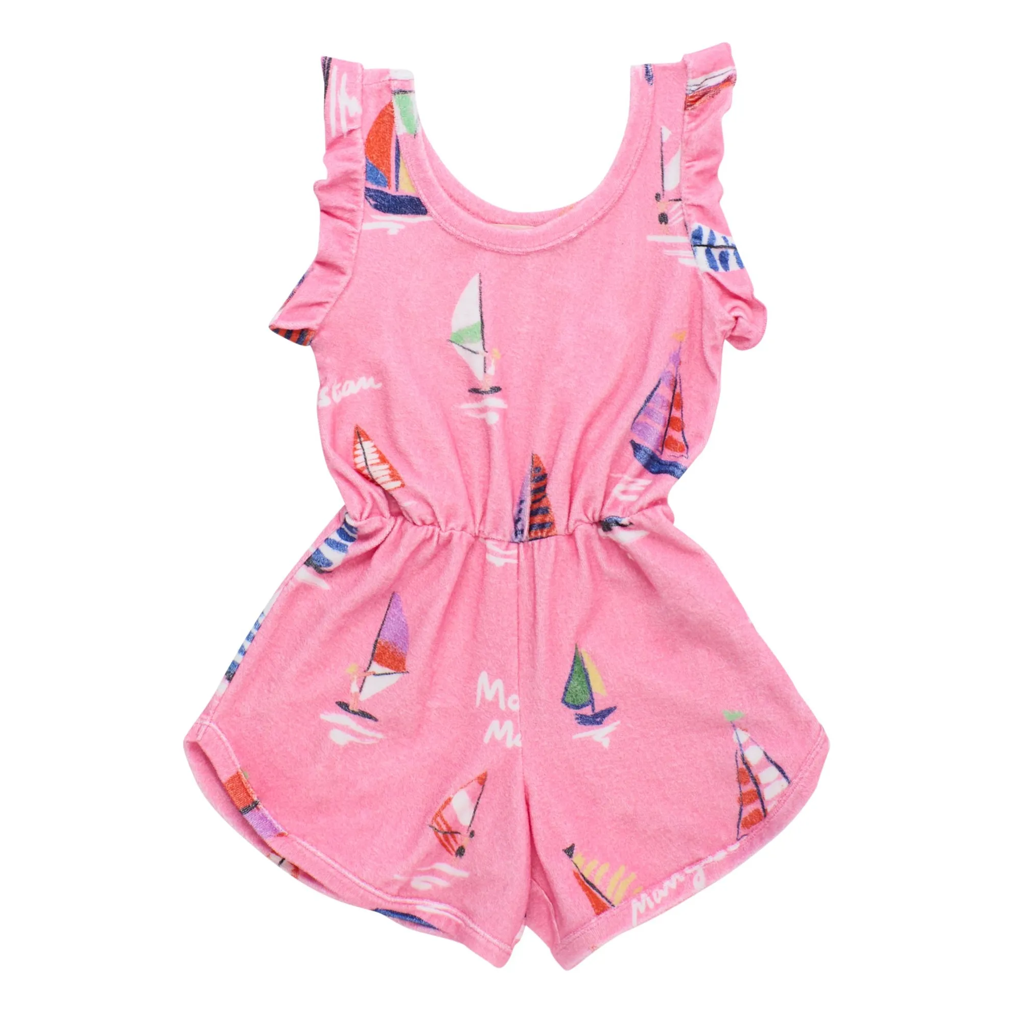 Maison Mangostan Pink Combishort Voiles Eponge