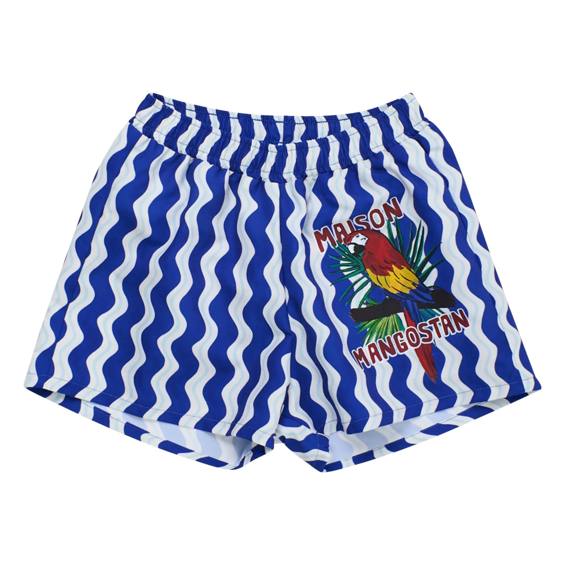 Maison Mangostan Blue Wave Swim Shorts