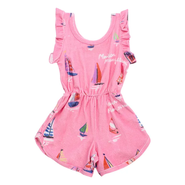 Combishort Voiles Eponge | Rose