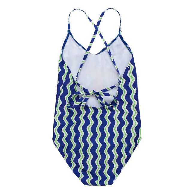 Maillot de Bain Vagues Perroquet | Bleu