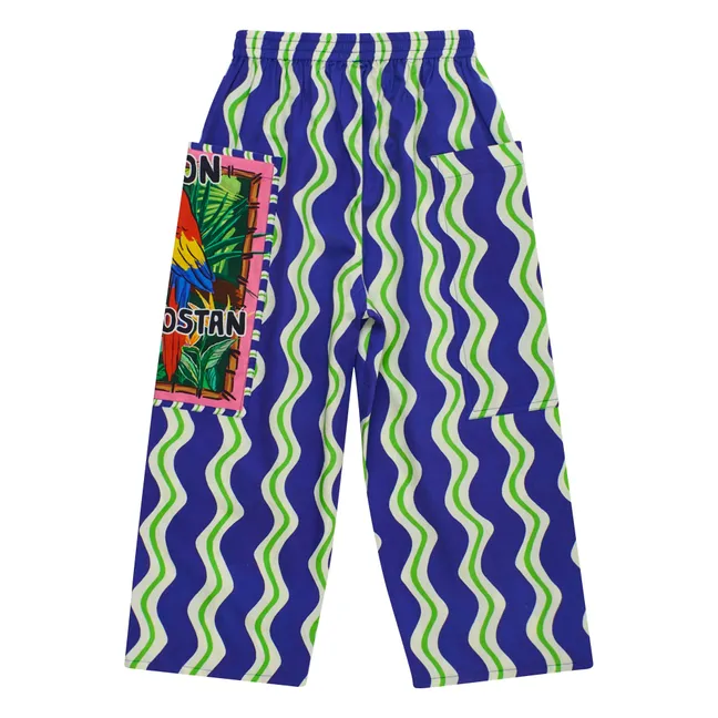 Pantalon Vagues Perroquet | Bleu marine