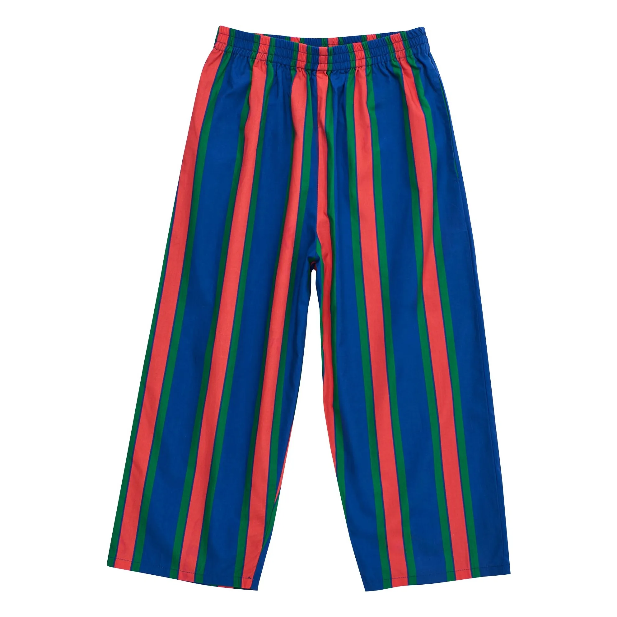 Maison Mangostan Dark Blue Striped Pants