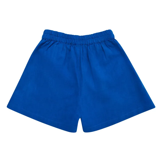 Short Brodé Voiles | Bleu