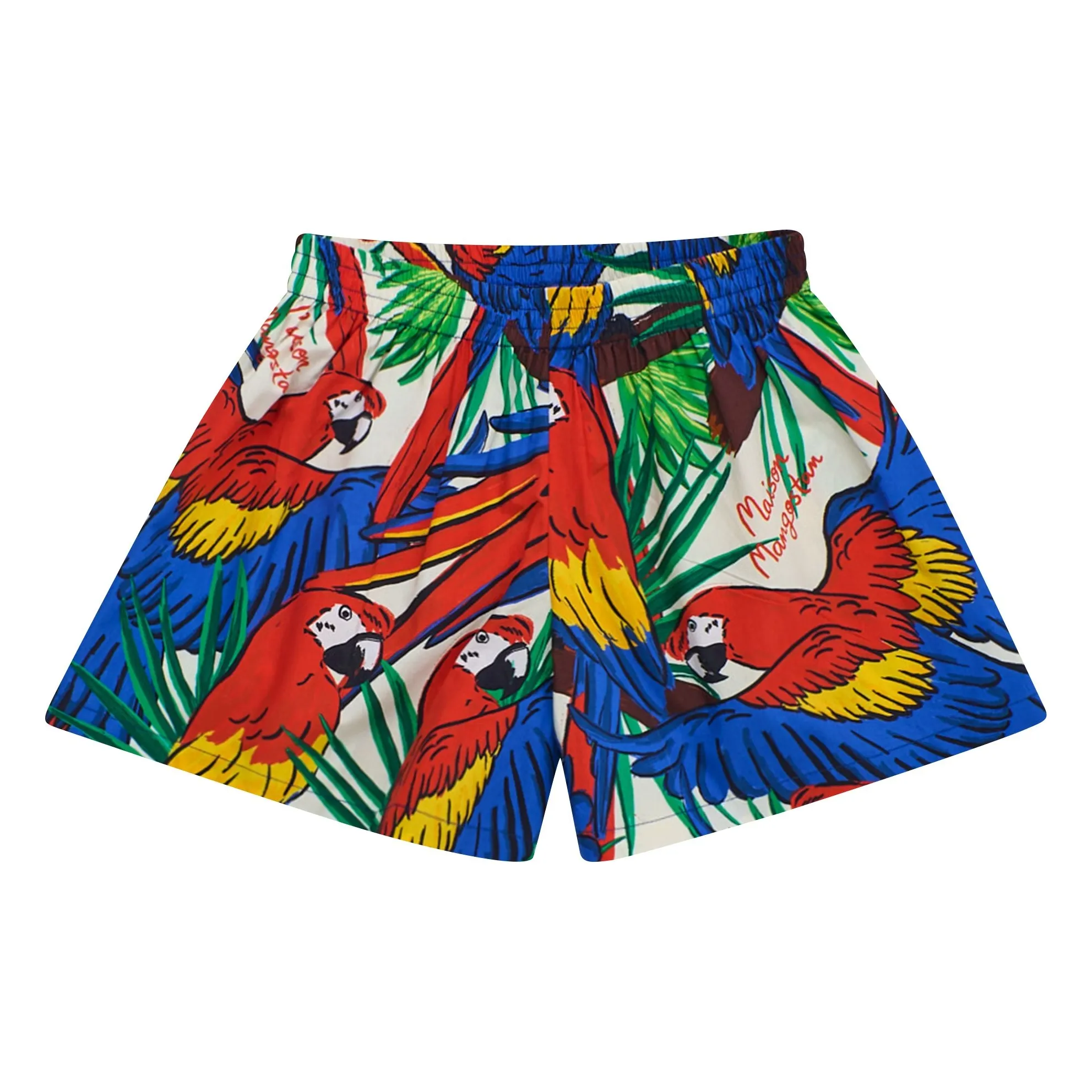 Maison Mangostan Blue Parrot Shorts