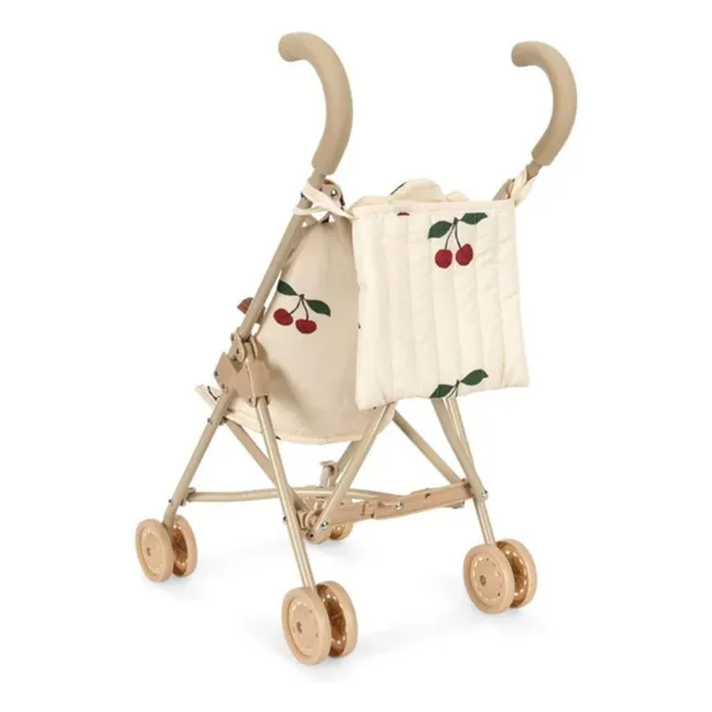 Cochecito para la muñeca Cherry y su bebé | Beige