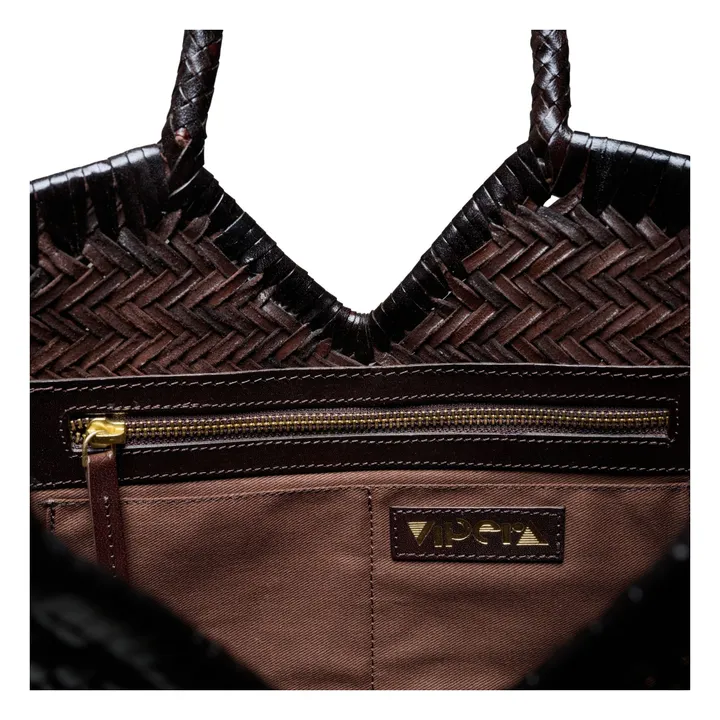 Bolso Monet de piel | Chocolate- Imagen del producto n°2