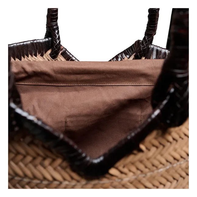 Tote Crudelia Piel bicolor | Topo