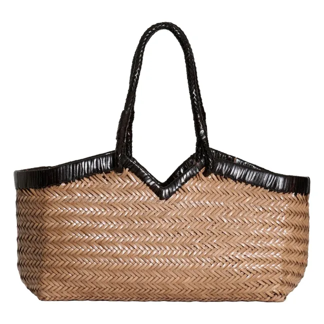 Tote Crudelia Piel bicolor | Topo