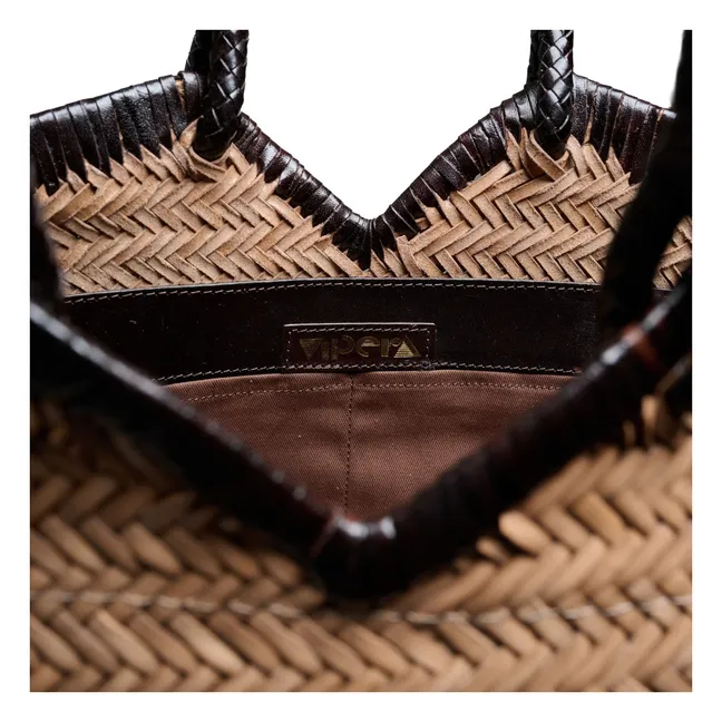 Tote Crudelia Piel bicolor | Topo