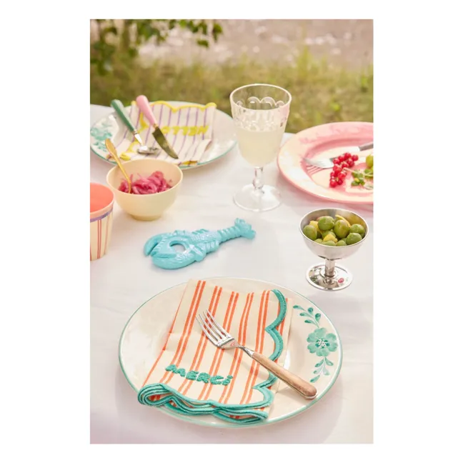 Serviette de table Merci | Orange