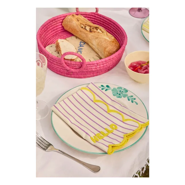 Serviette de table Hello | Jaune