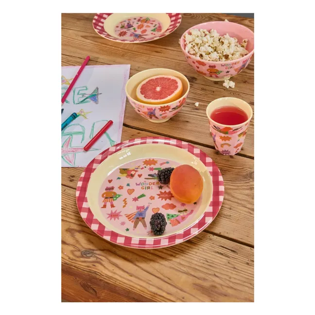 Melamine plate Hero | Pink