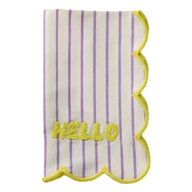 Serviette de table Hello | Jaune