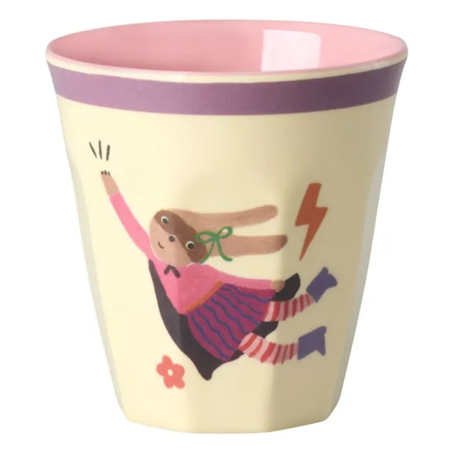 Vasos de melamina Heroes - Lote de 6 | Rosa