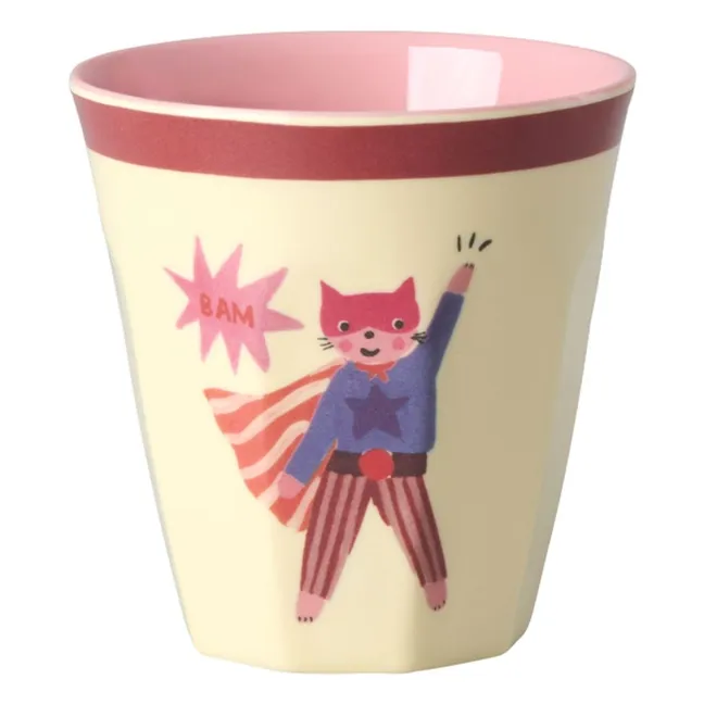 Vasos de melamina Heroes - Lote de 6 | Rosa