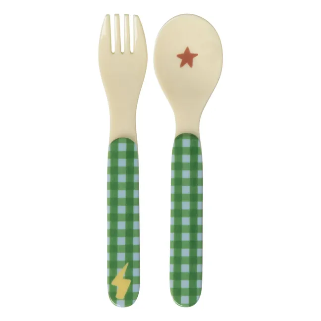Hero melamine cutlery | Green
