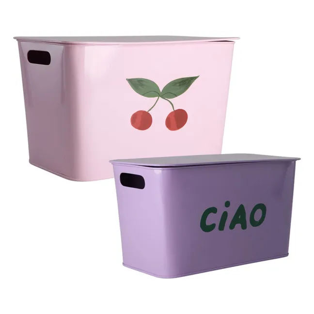 Cajas murales - Lote de 2 | Rosa