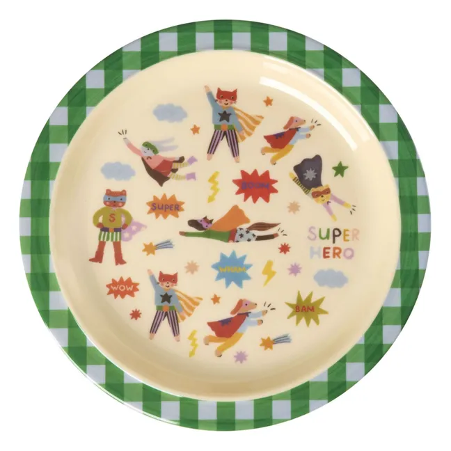 Plato de melamina Hero | Verde