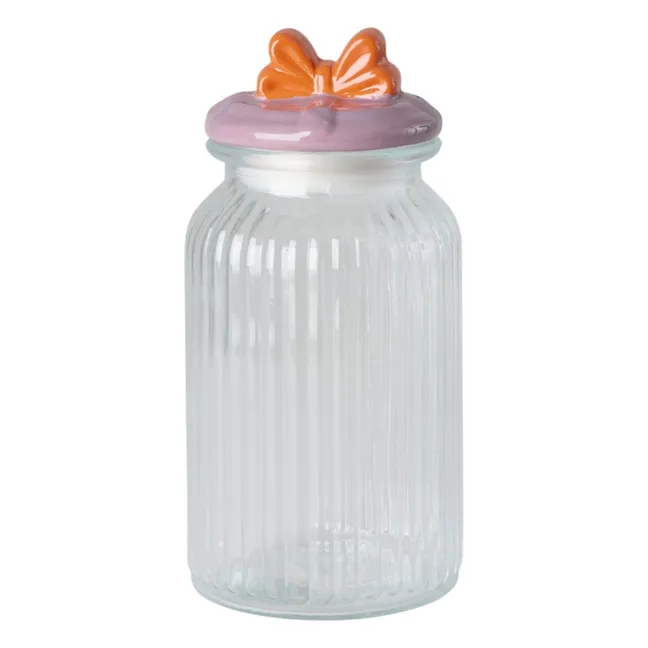 Bocal en verre Nœud | Vert