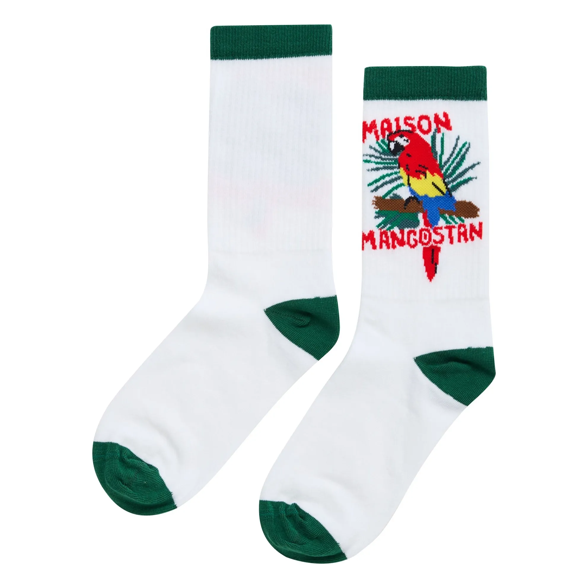 Chaussettes Perroquet | Blanc- Image produit n°0