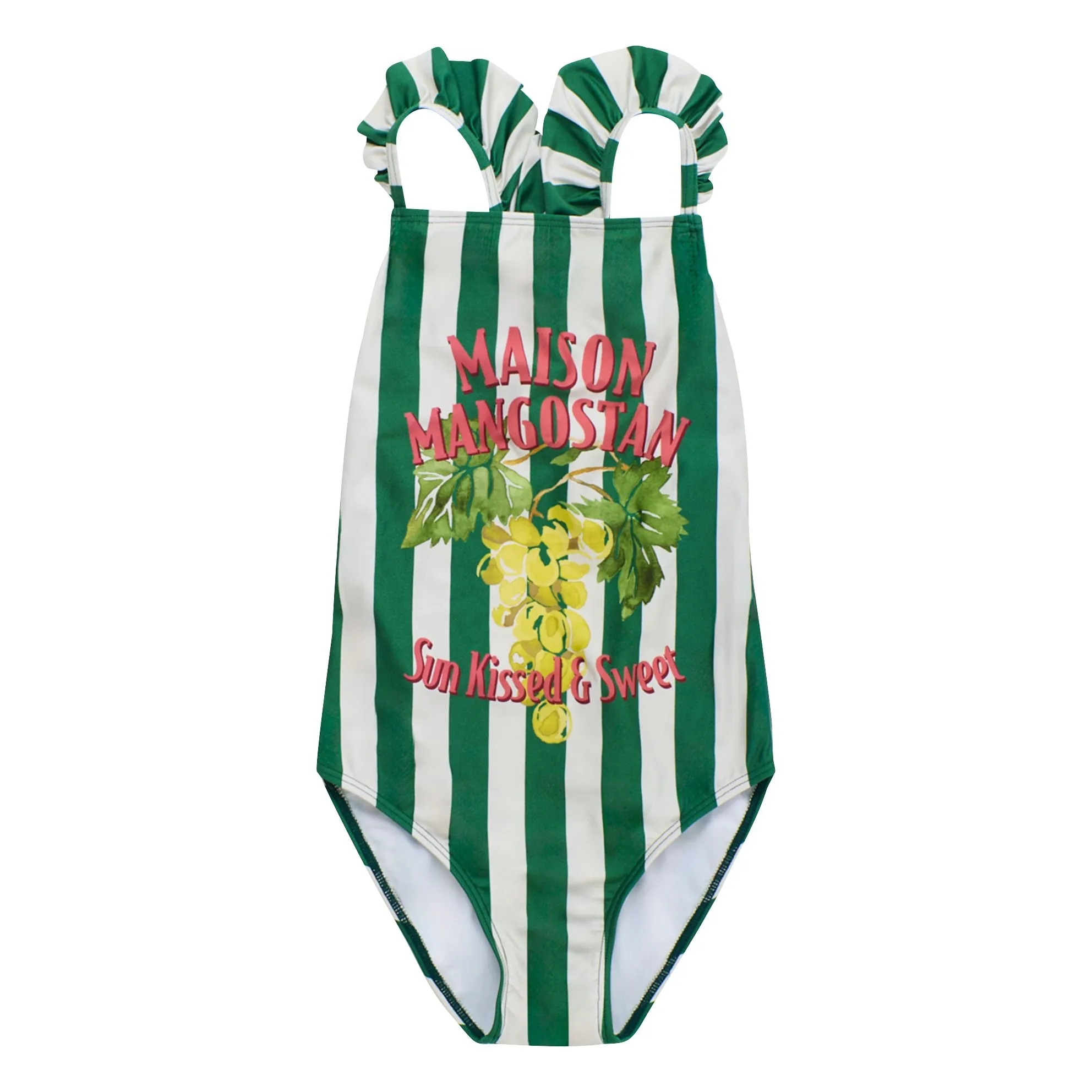 Maillot de Bain Rayé Raisin | Vert- Image produit n°0