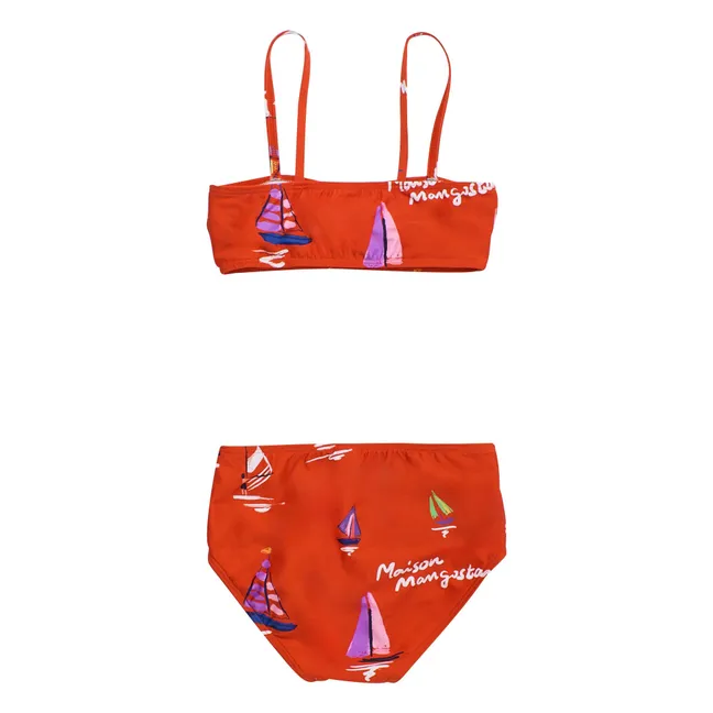 Maillot de Bain Nœud Voiles | Rouge
