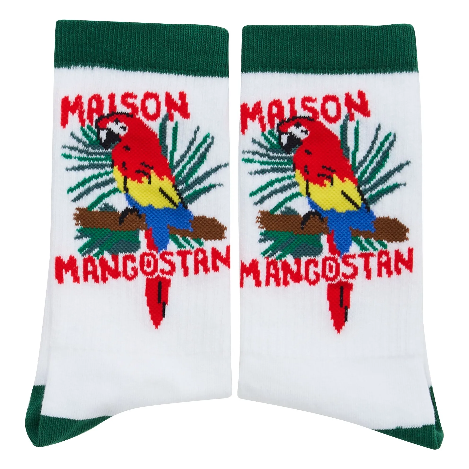 Chaussettes Perroquet | Blanc- Image produit n°1