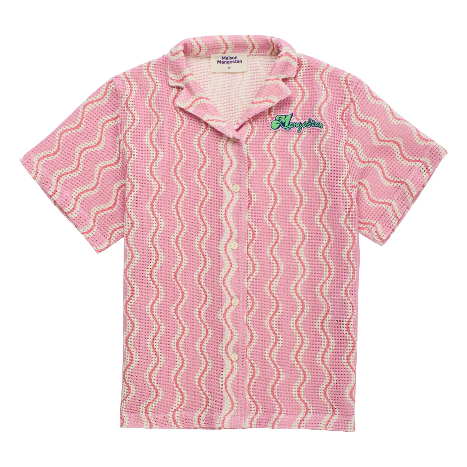 Chemise Vagues Crochet | Rose- Image produit n°0