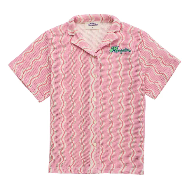 Shirt Wellen gehäkelt | Rosa