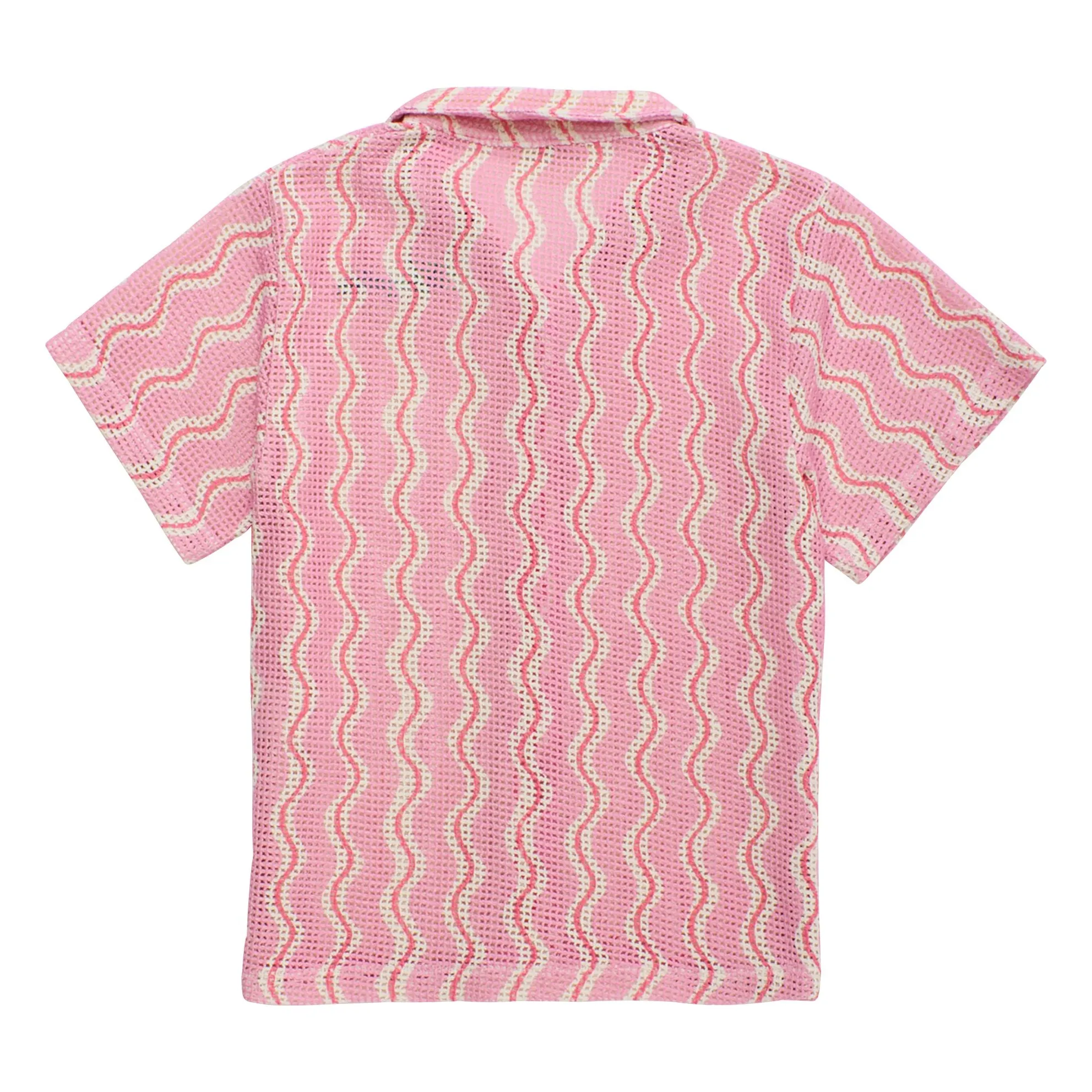 Chemise Vagues Crochet | Rose- Image produit n°3