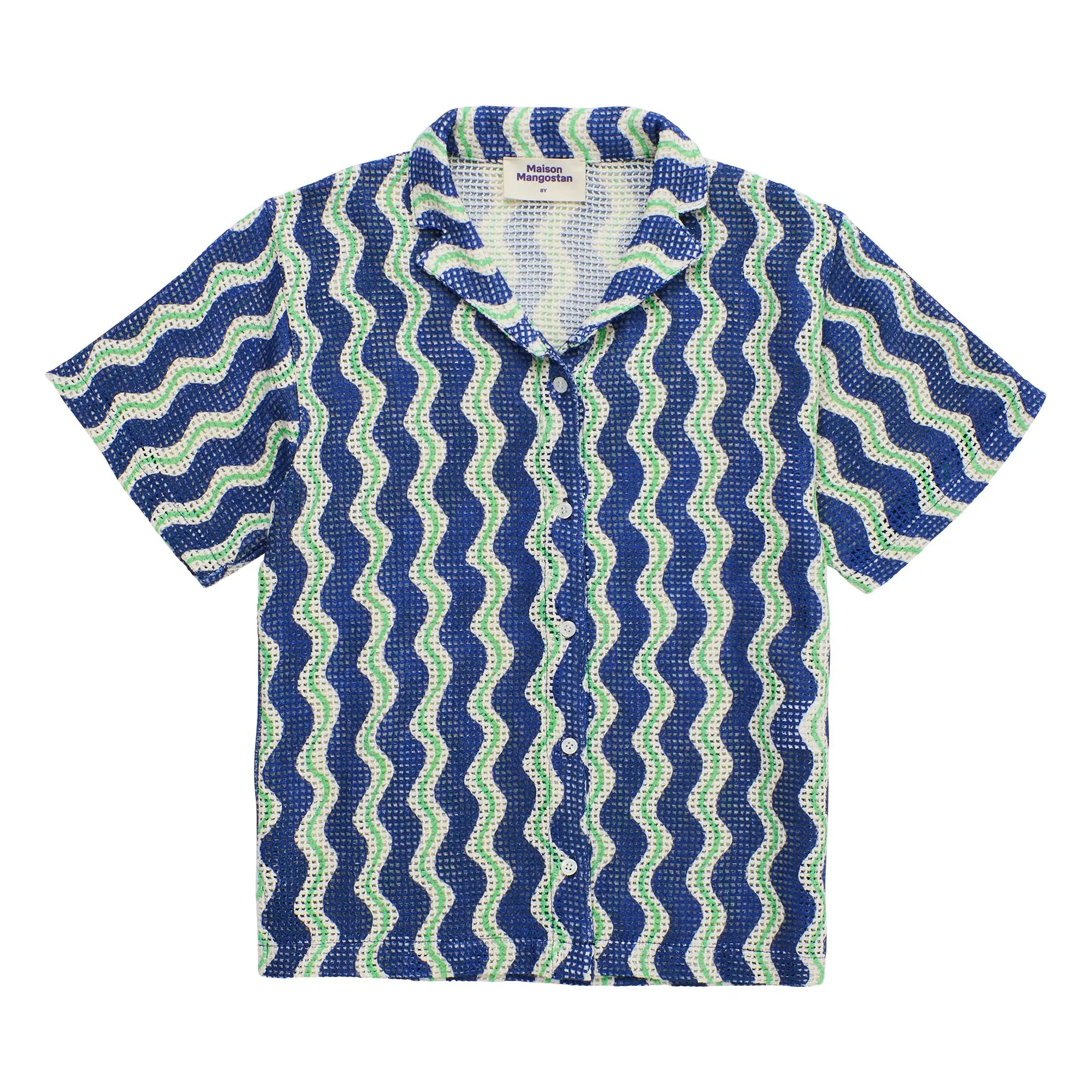 Maison Mangostan Blue Wave Shirt