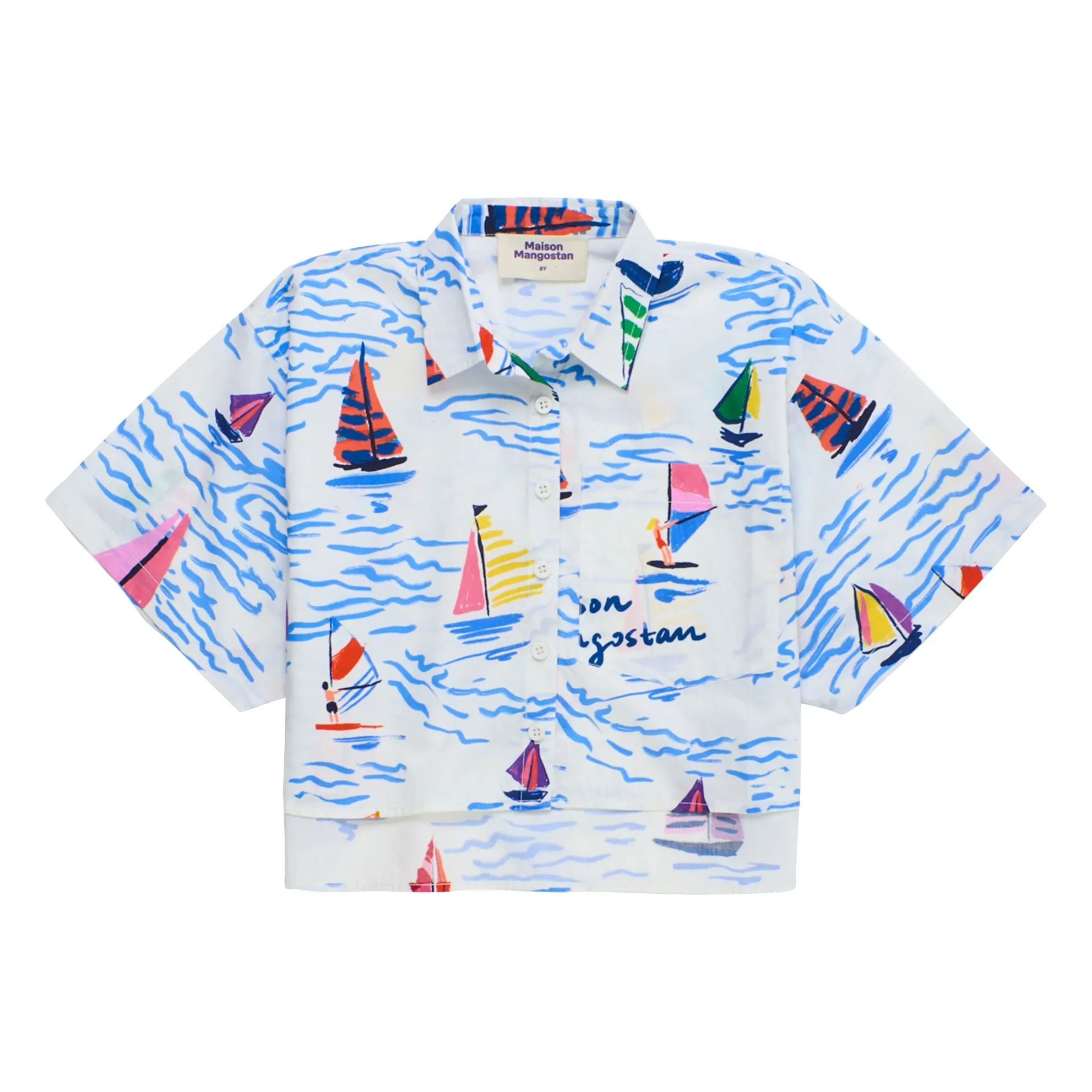Maison Mangostan White Sails Shirt