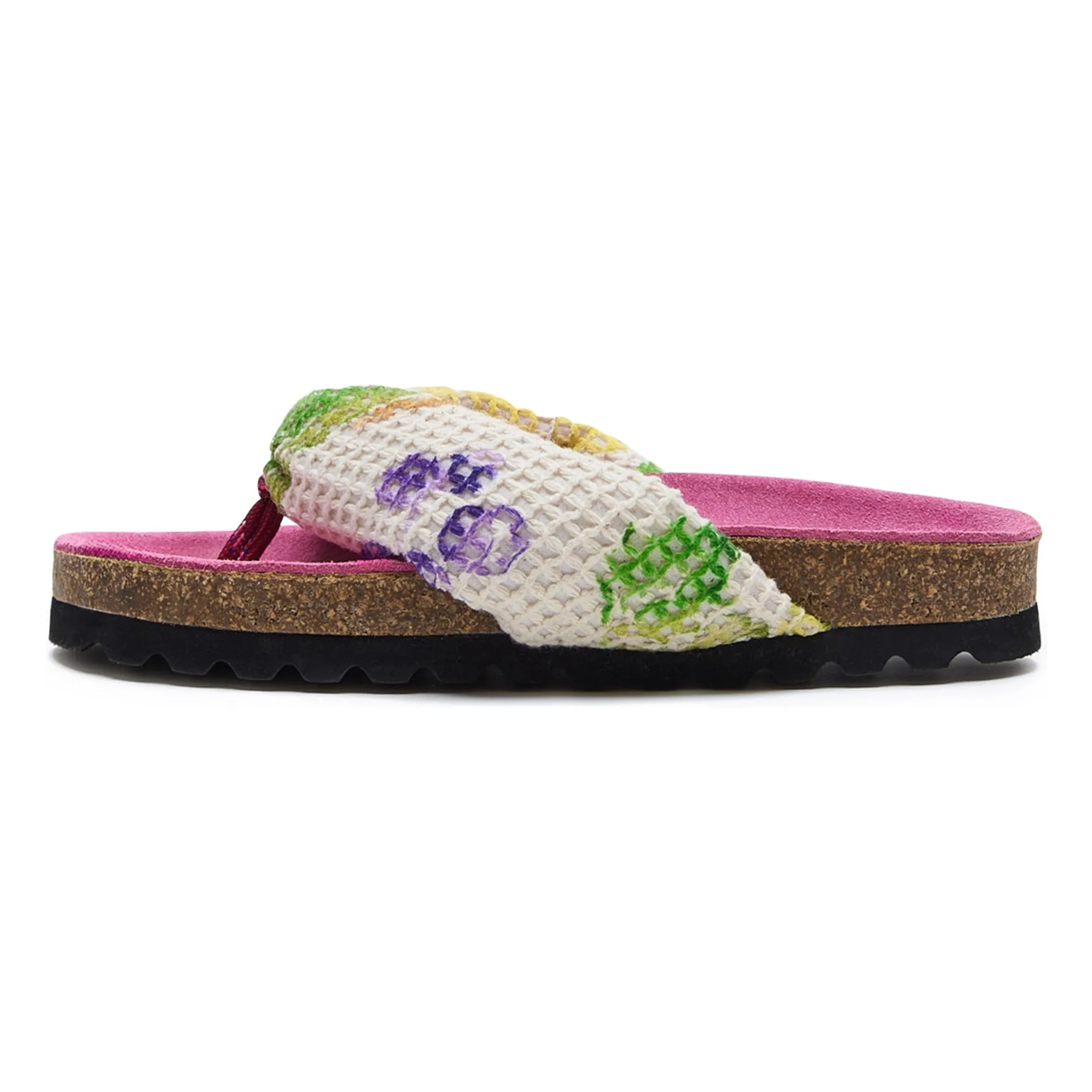 Maison Mangostan Pink Grape Flip-Flops